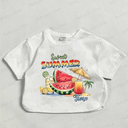 SWEET SUMMER TIME Baby White T-shirt - White - 18-24M - image 1