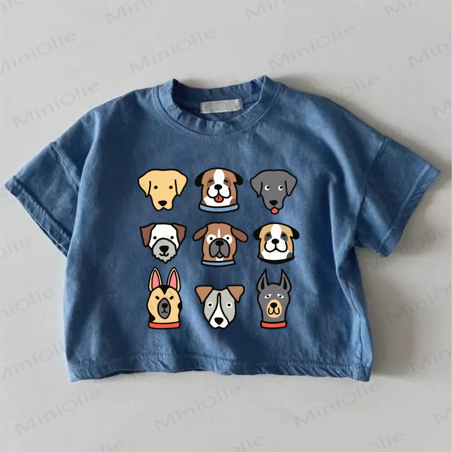 Baby Dog Print Blue T-shirt - Blue - 18-24M - image 1