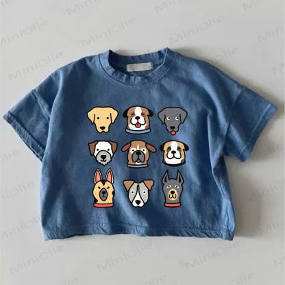 Baby Dog Print Blue T-shirt - Blue - 18-24M - image 1