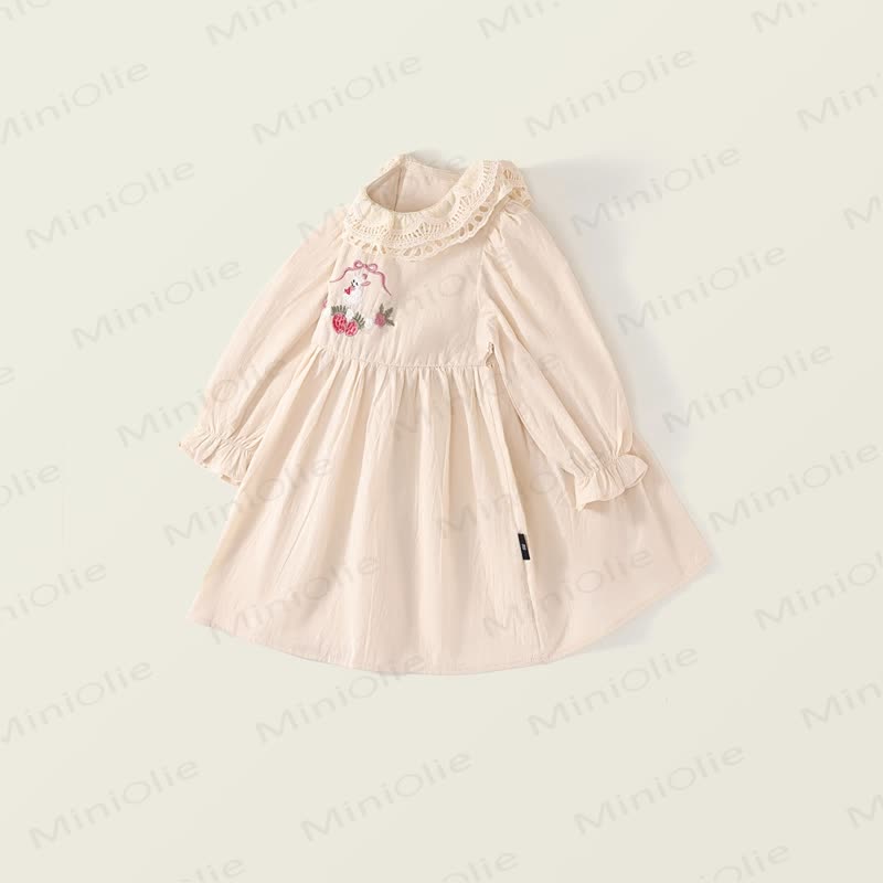 Toddler Strawberry Bow Bunny Sweet Dress - image 11
