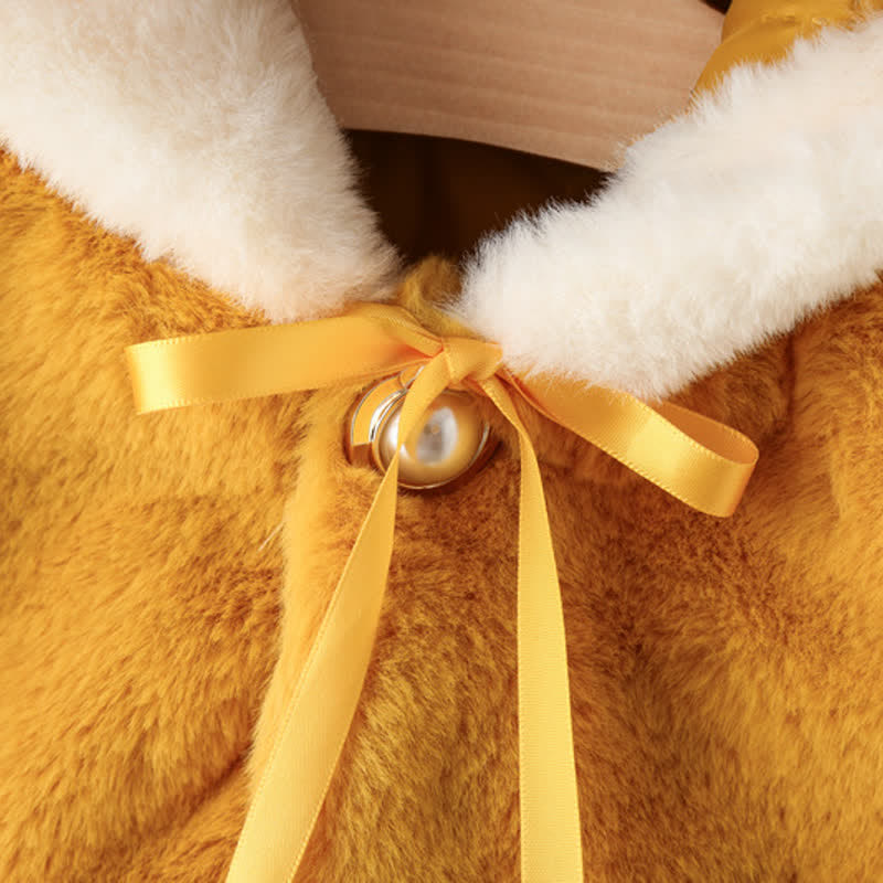 Baby Reindeer Fleece Hooded Warm Cape - image 12