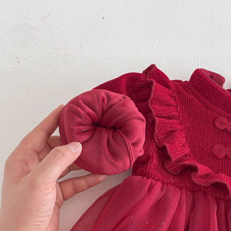 Baby Knot Button Fleece Lined Mesh Bodysuit - image 11