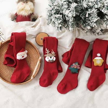 Baby Christmas Cartoon Tights - image 3