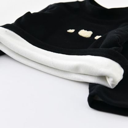 Baby Todder Quilted Sherpa Trim Overalls or Black Sweatshirt - image 10