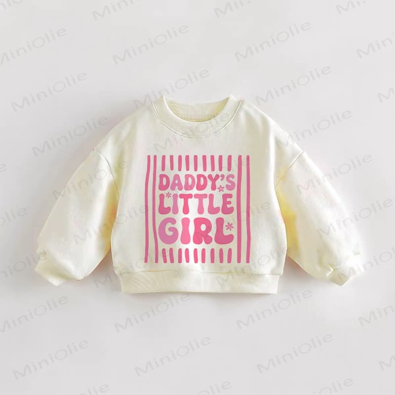 DADDY'S LITTLE GIRL Baby Toddler Slogan Cream Sweatshirt - Cream - 3-5T - image 1