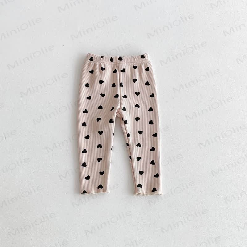 Baby Toddler Girl Heart Fleece Lined Leggings - image 13