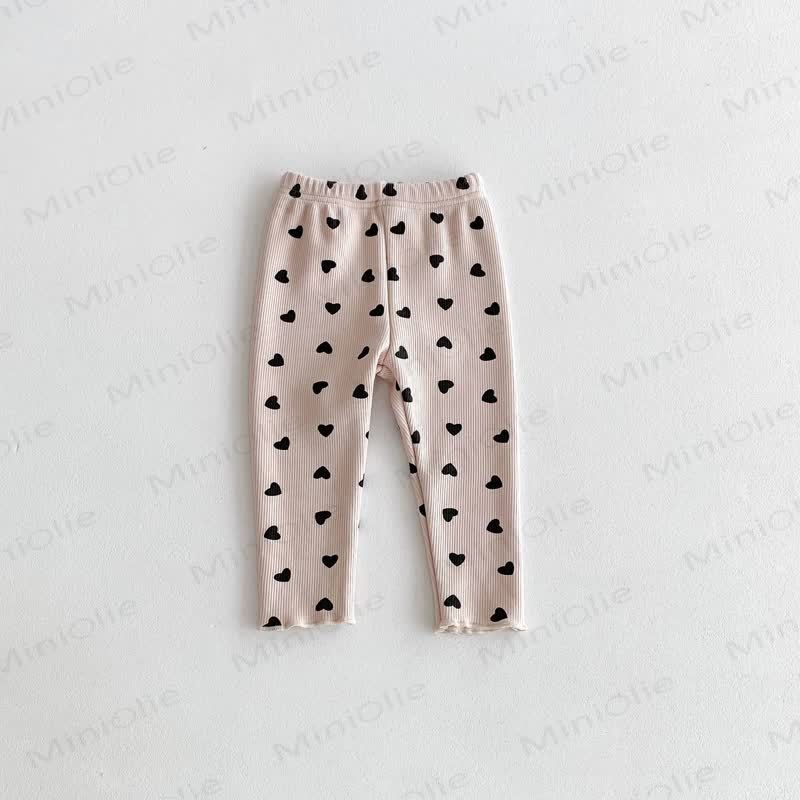 Baby Toddler Girl Heart Fleece Lined Leggings - image 13