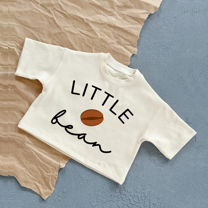 LITTLE BEAN Baby White Summer Casual T-Shirt - White - 2-3T - image 1