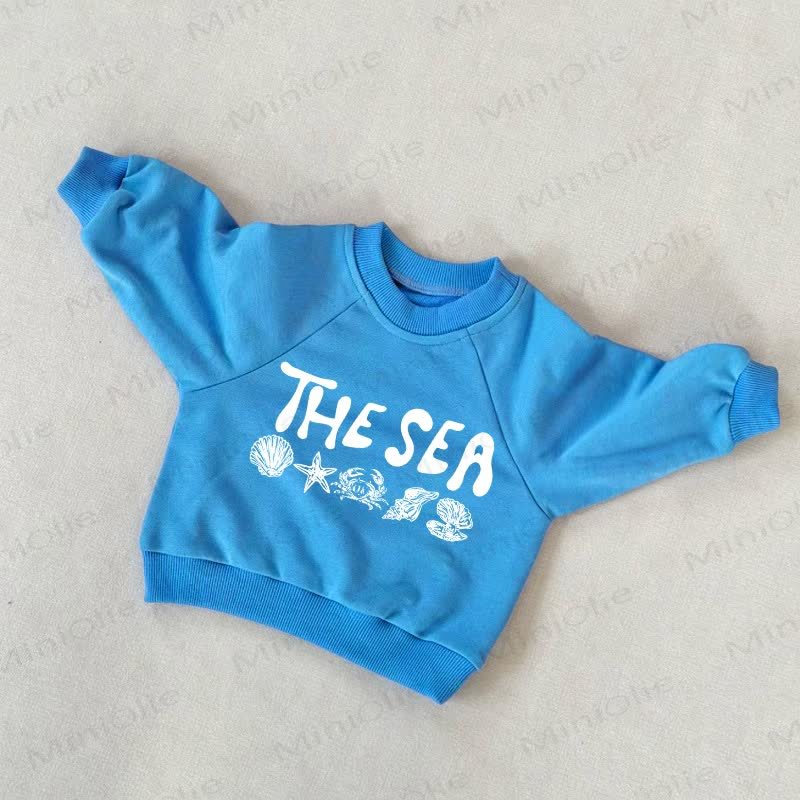 THE SEA Baby Toddler Blue Sweatshirt - Blue - 3-5T - image 1