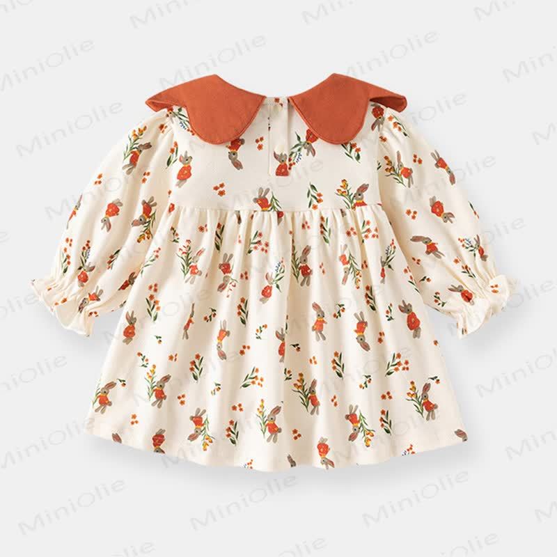 Baby Floral Plaid/Bunny Dress - image 6