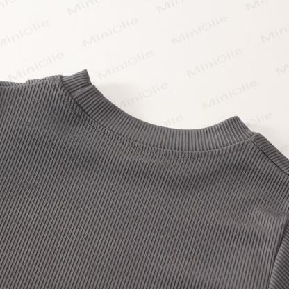 Toddler Knit Short-Sleeve Top and Flared Pants 2-piece Set - image 17