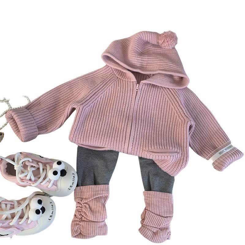 Toddler Hooded Sweater/Leggings - image 3