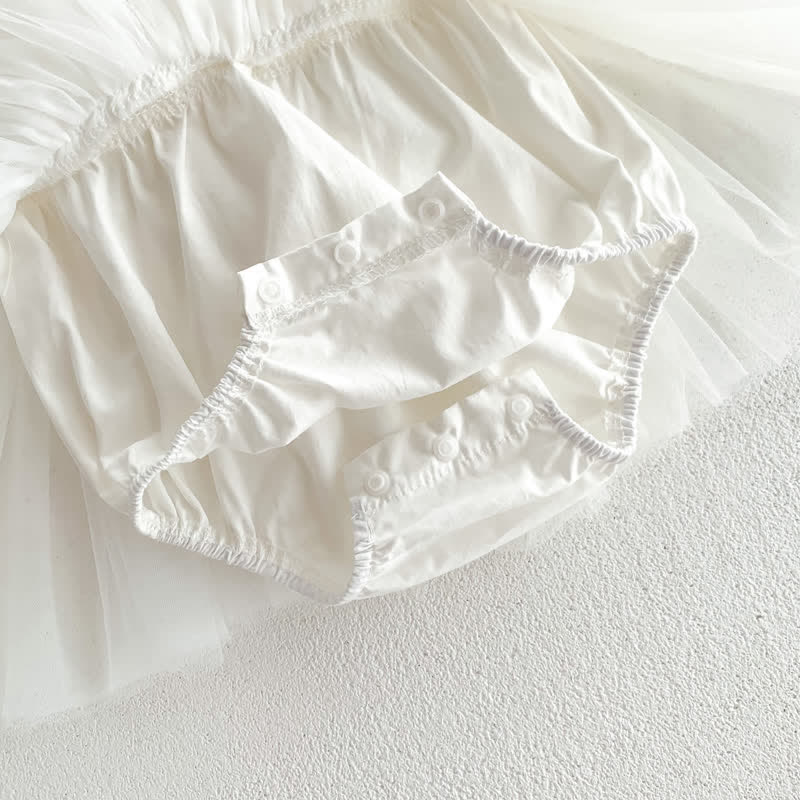 Baby Solid Color Tutu Skirted Bodysuit - image 15