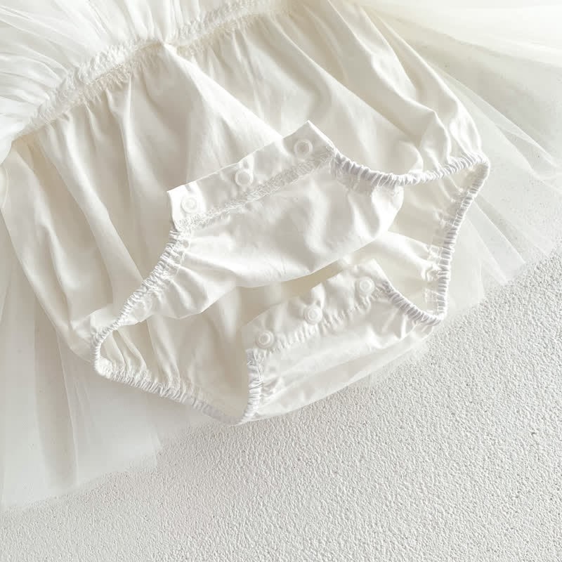 Baby Solid Color Tutu Skirted Bodysuit - image 15