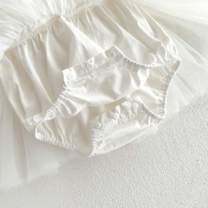 Baby Solid Color Tutu Skirted Bodysuit - image 15
