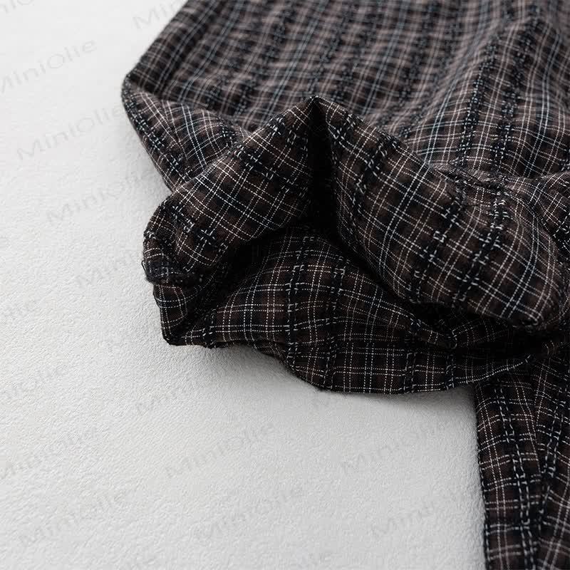 Toddler Black Plaid Overall  - image 5