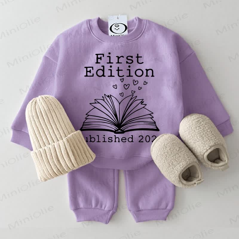 FIRST EDITION PUBLISHED 2026 Baby Sweatshirt 2-piece Set - Purple - 2-3T - image 3