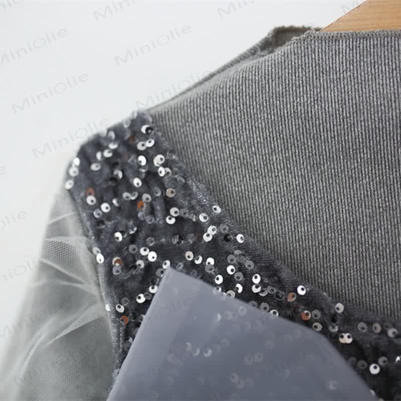 Baby Girl Bow Mesh Sequins Dress - image 5