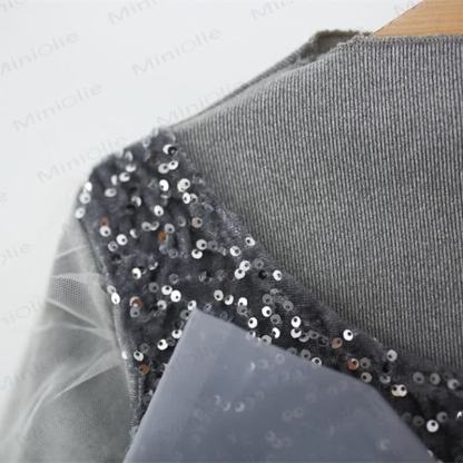 Baby Girl Bow Mesh Sequins Dress - image 5