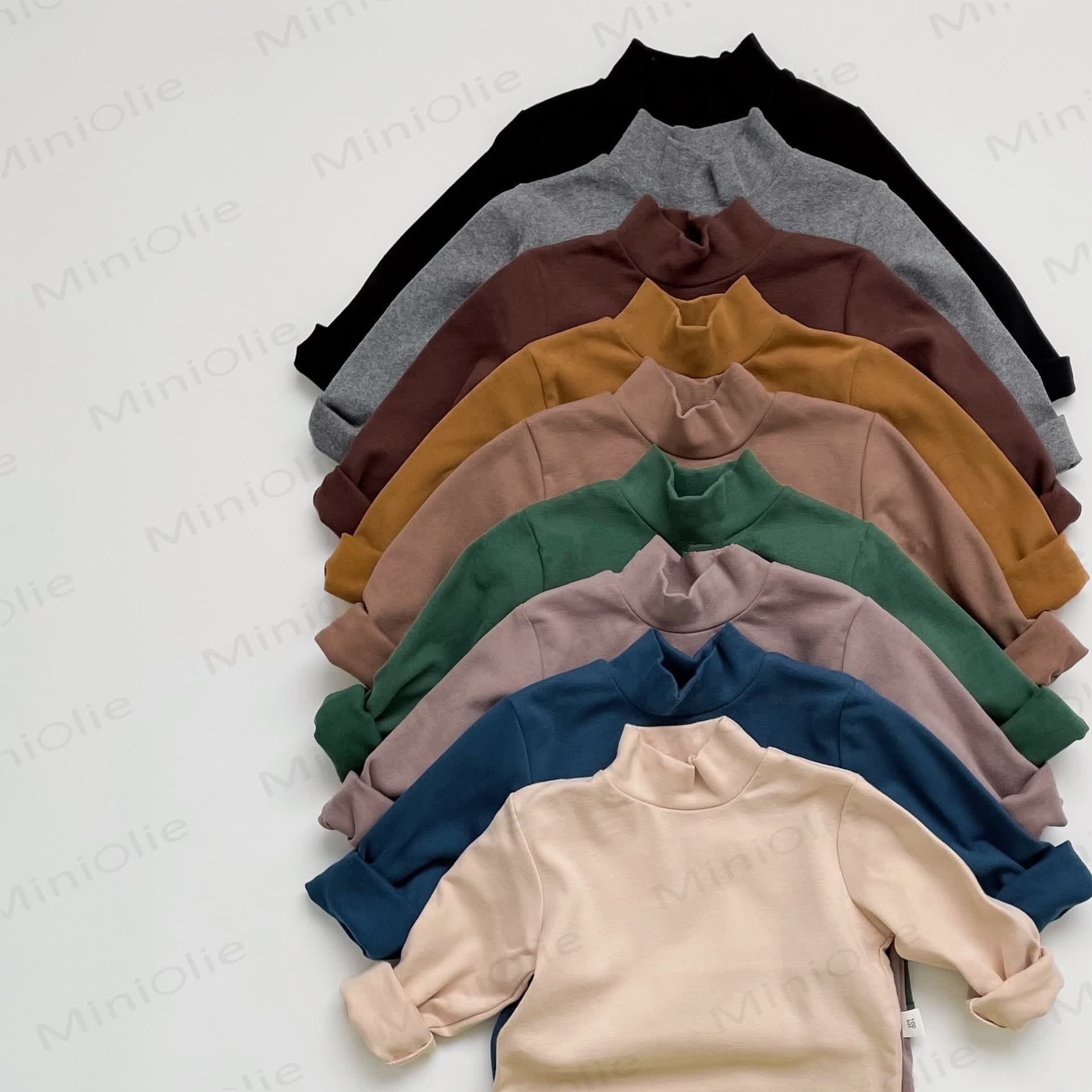 Toddler Retro Solid Color Soft T-shirt - image 1