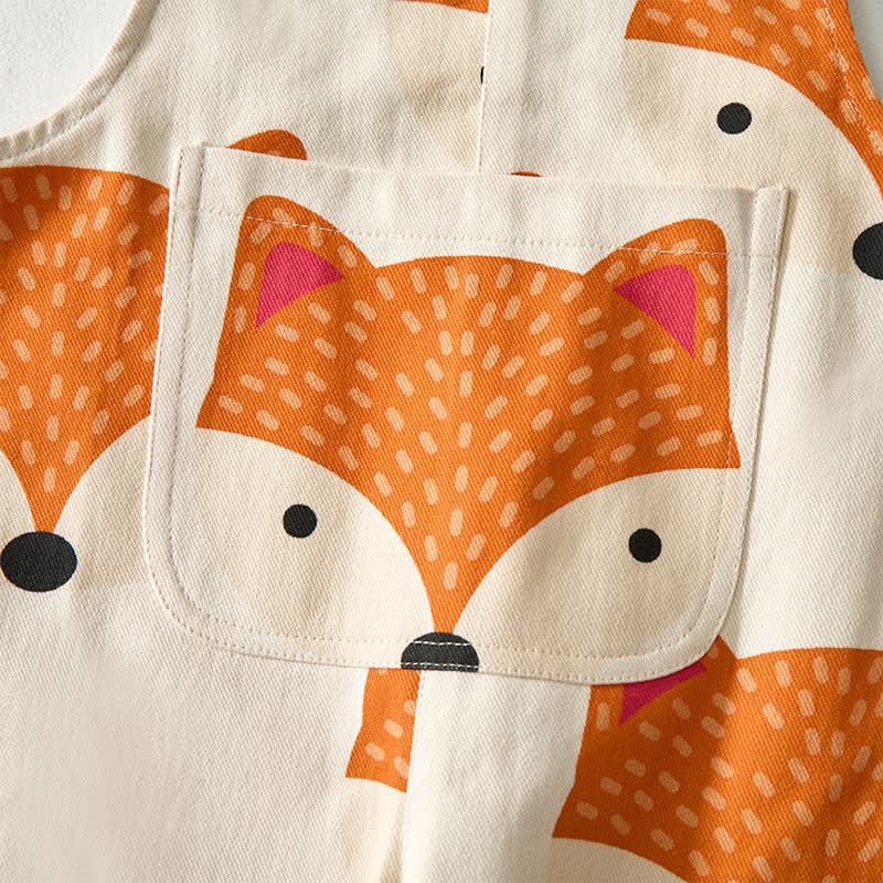 Baby Toddler Fox Print Overalls - image 5