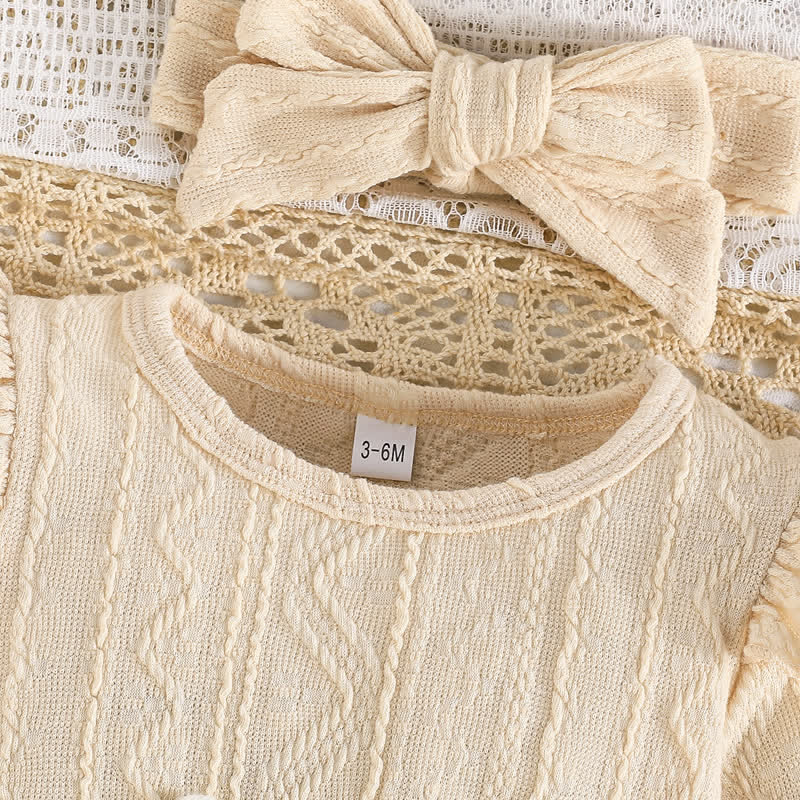 Baby Flower Bodysuit Headband Socks - image 24