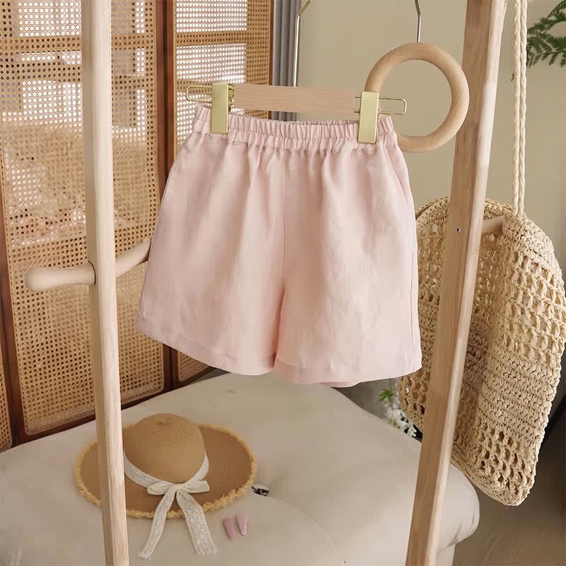 Toddler Girl Pink Sleeveless Top and Shorts 2-piece Set - image 3
