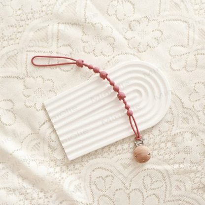 Baby Silicone Bear Pacifier Clip - Pink - 0-24M - image 7