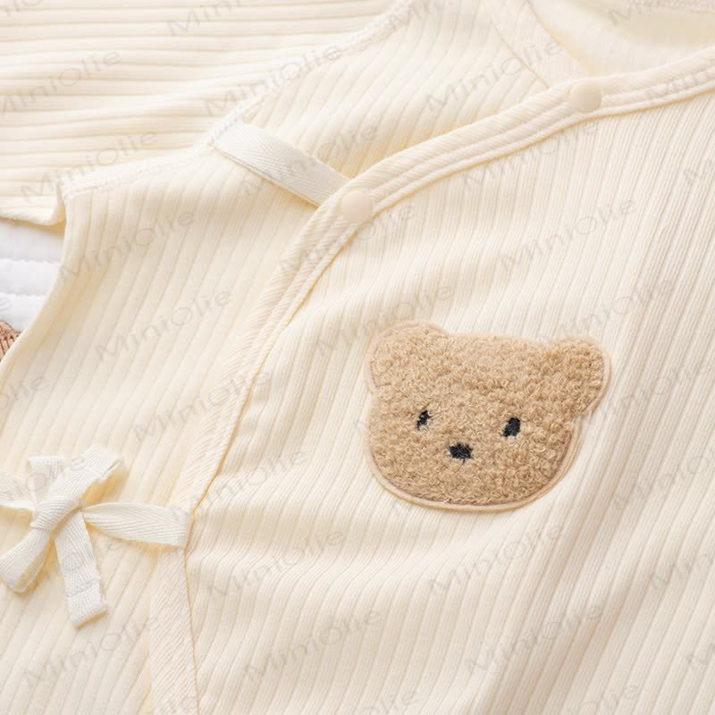 Baby Bear Patch Pajamas Romper - image 8