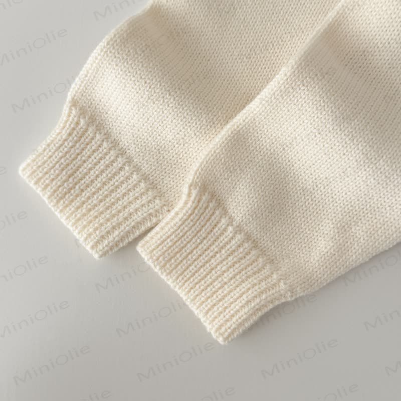 Baby Fake 2pcs Bow Knit Bodysuit - image 5