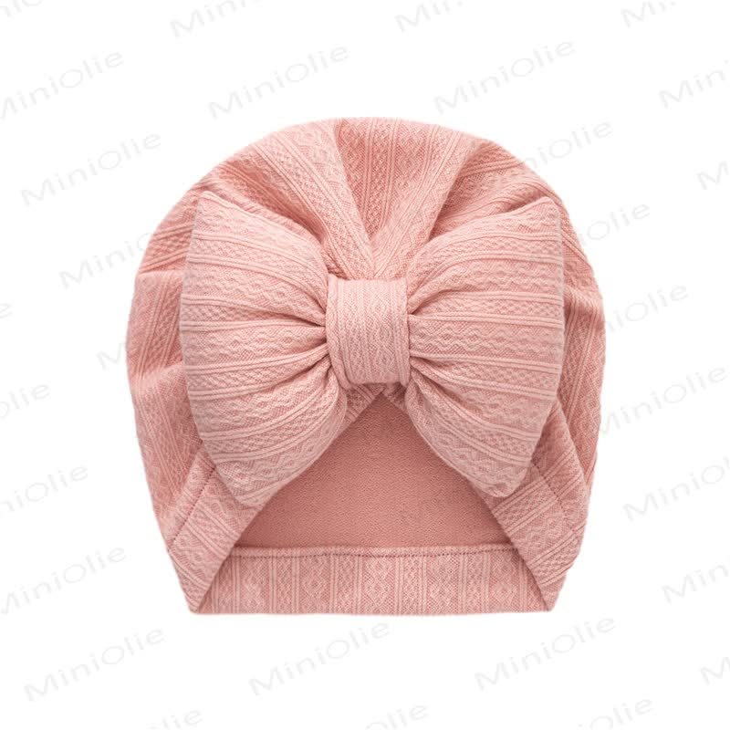 Baby Newborn Bow Protector Hat - Pink - image 4