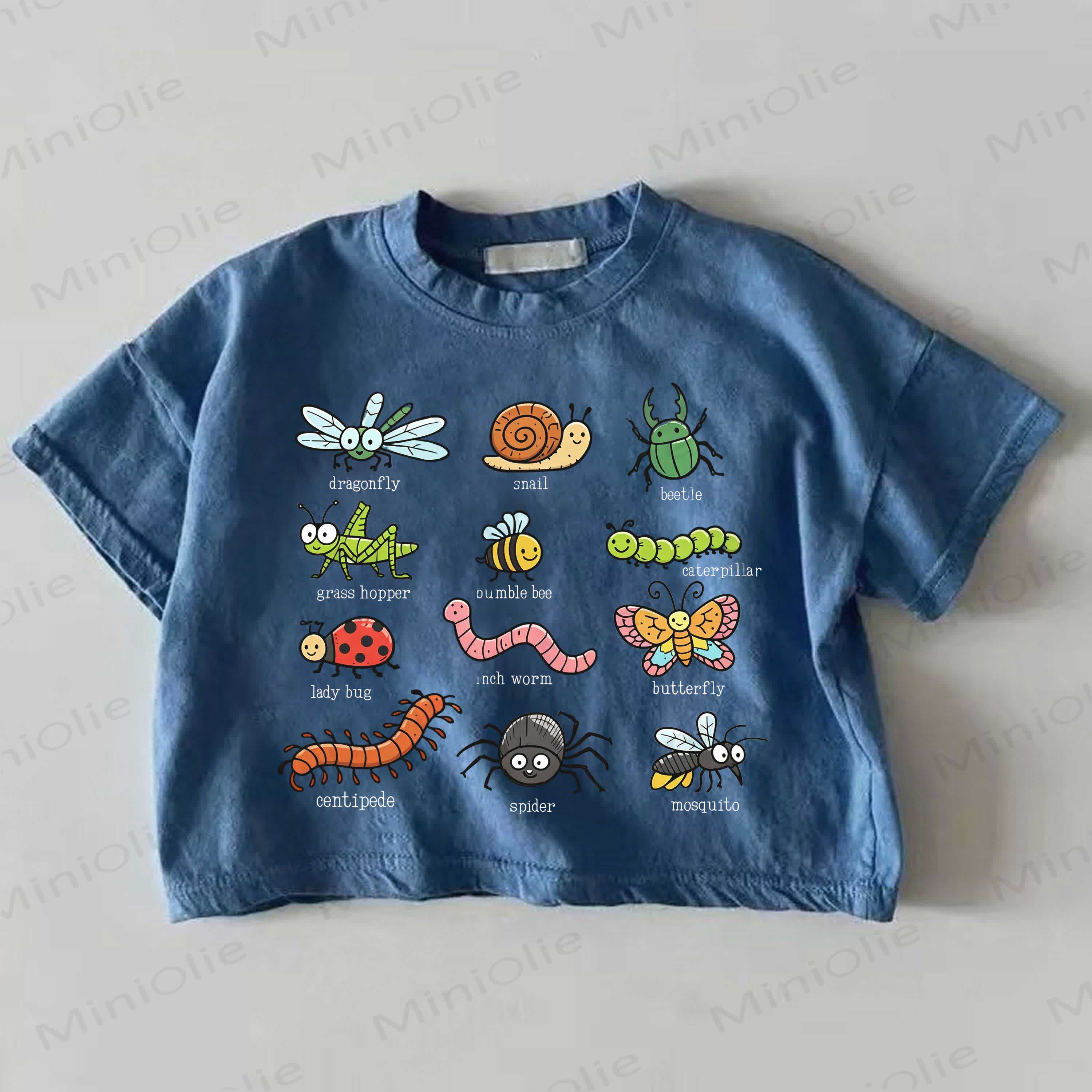 Baby Insect Print T-shirt - Blue - 18-24M - image 1