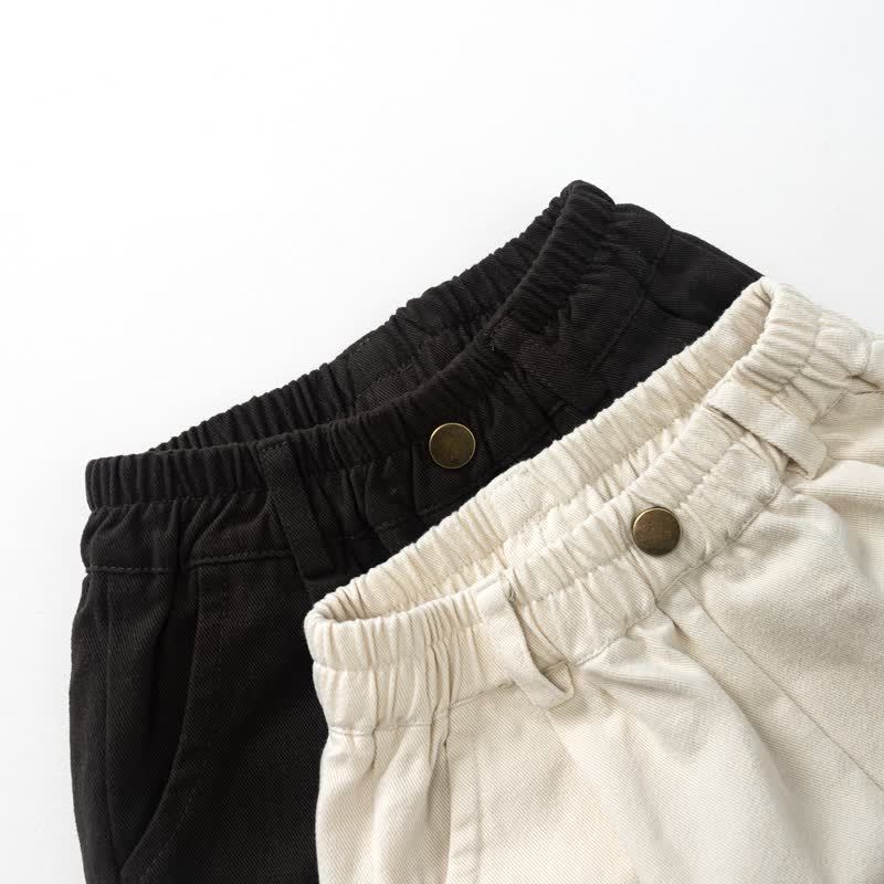 Toddler Casual Solid Color Elastic Waist Pants - image 5