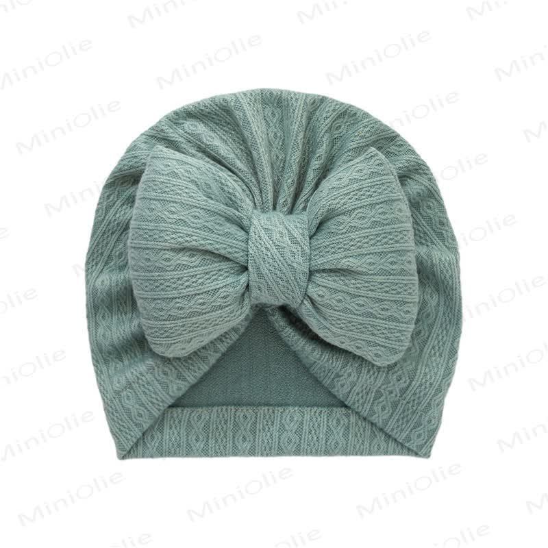 Baby Newborn Bow Protector Hat - Green - image 11