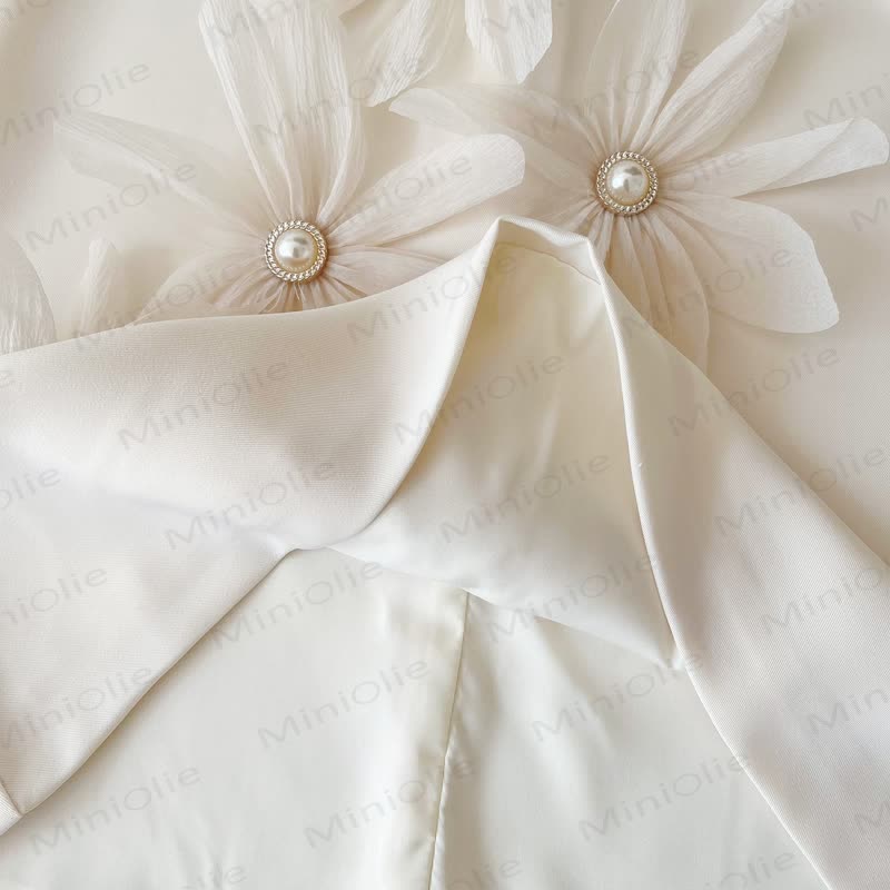 Toddler 3D Flower Sleeveless Graceful Dress - image 8