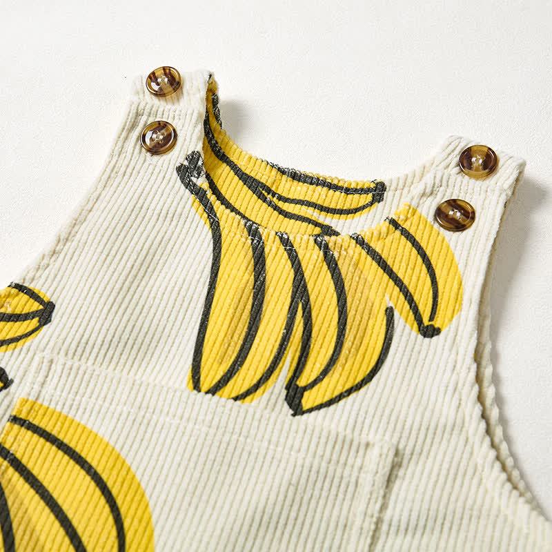 Baby Toddler Banana Corduroy Apricot Overalls - image 4