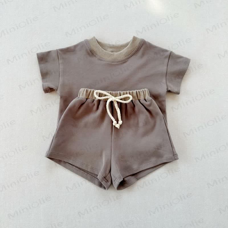 Baby 2-Piece Soft Sweatsuit Loose Set - Dark Grey - 3-5T - image 20
