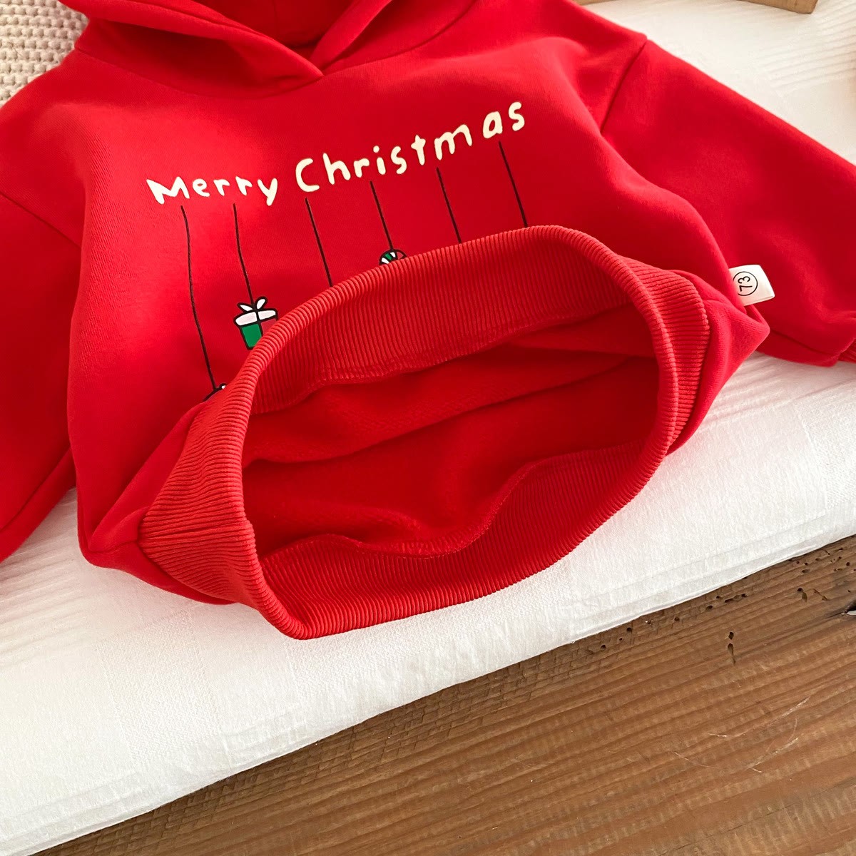 MERRY CHRISTMAS Baby Snowman Elk Santa Claus Hoodie - image 16
