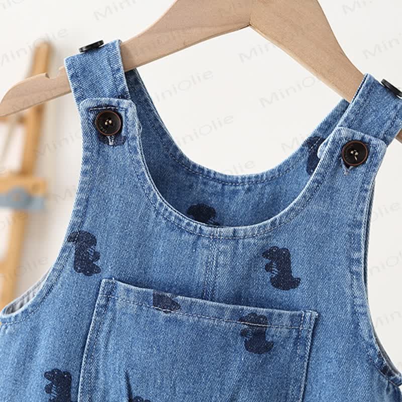 Toddler Dino Pocket Overalls - image 3