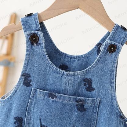 Toddler Dino Pocket Overalls - image 3