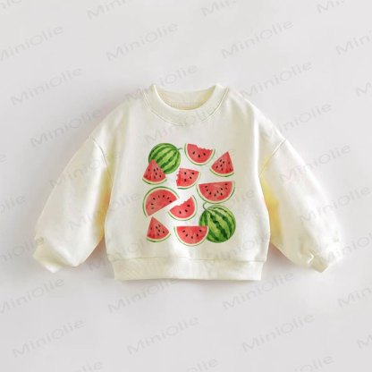 Baby Toddler Watermelon Sweatshirt - Cream - 3-5T - image 1