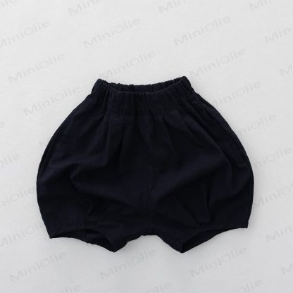 Toddler Cotton Solid Color Shorts - Navy - 6-7T - image 3
