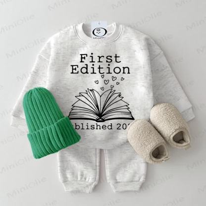 FIRST EDITION PUBLISHED 2026 Baby Sweatshirt 2-piece Set - Light Gray - 2-3T - image 4