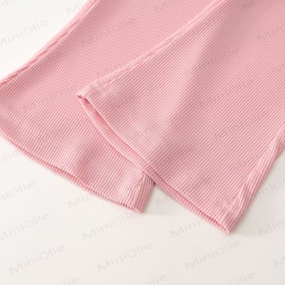 Toddler Knit Short-Sleeve Top and Flared Pants 2-piece Set - image 9