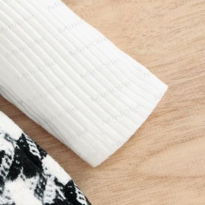 Baby Black White Plaid Suspender Skirt 2-piece Set - image 9