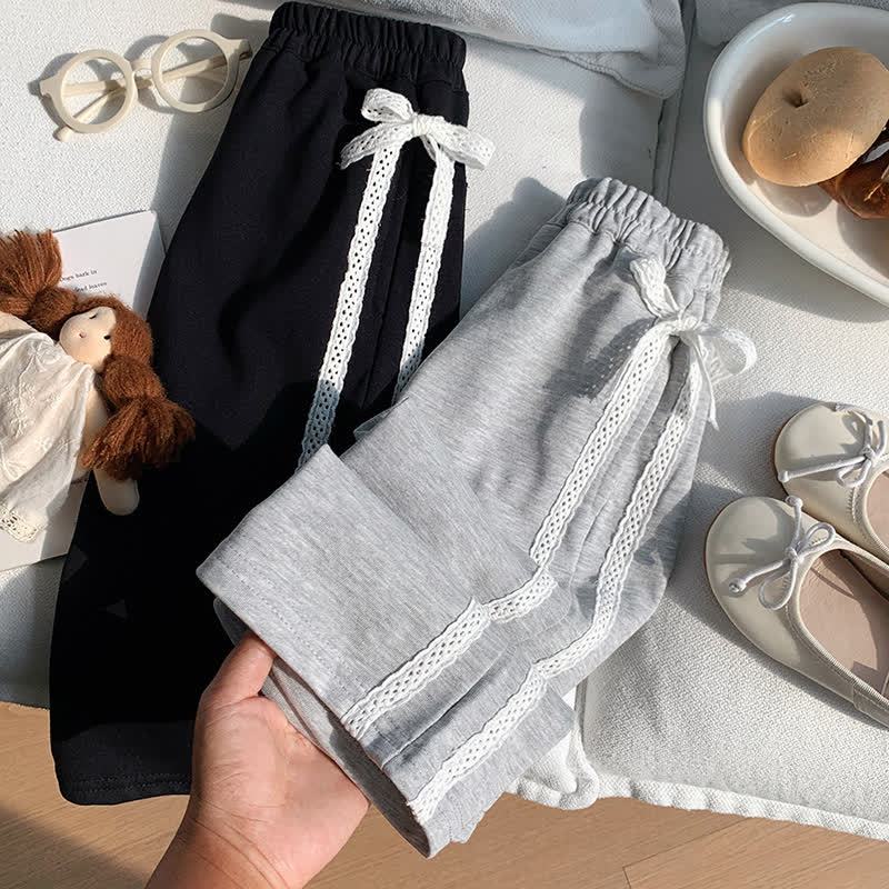 Toddler Kid Girl Bow Loose Pants - image 4