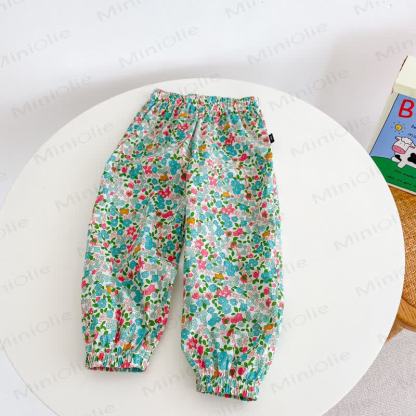 Toddler Colorful Bear Flower Strawberry Pants - Green - 8-9T - image 18