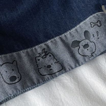 Toddler Baby Dog Pocket Denim Top and Shorts 2-piece Set - image 7