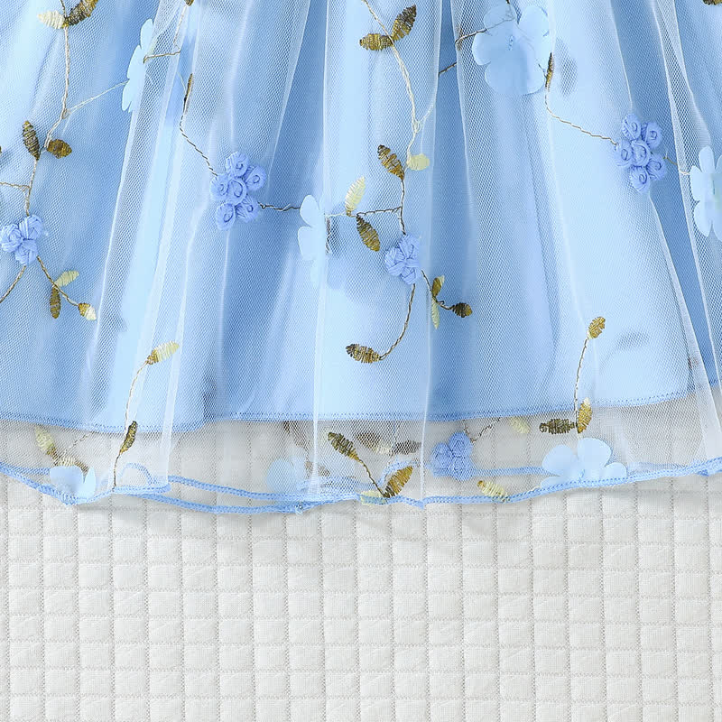 Toddler Flower Bow Tulle Charming Dress - image 22