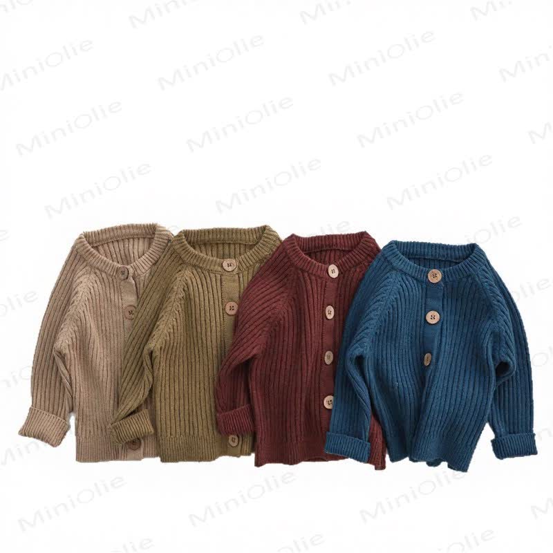 Baby Toddler Button Knit Sweater Cardigan - image 9
